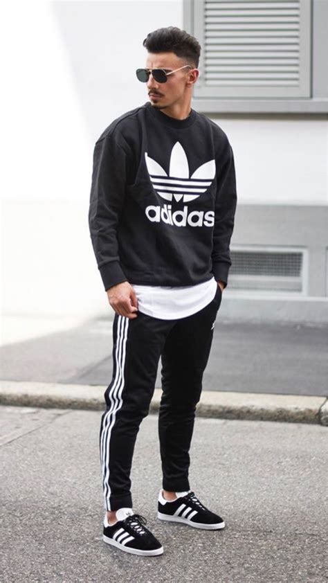 outfits with adidas sweatpants boys